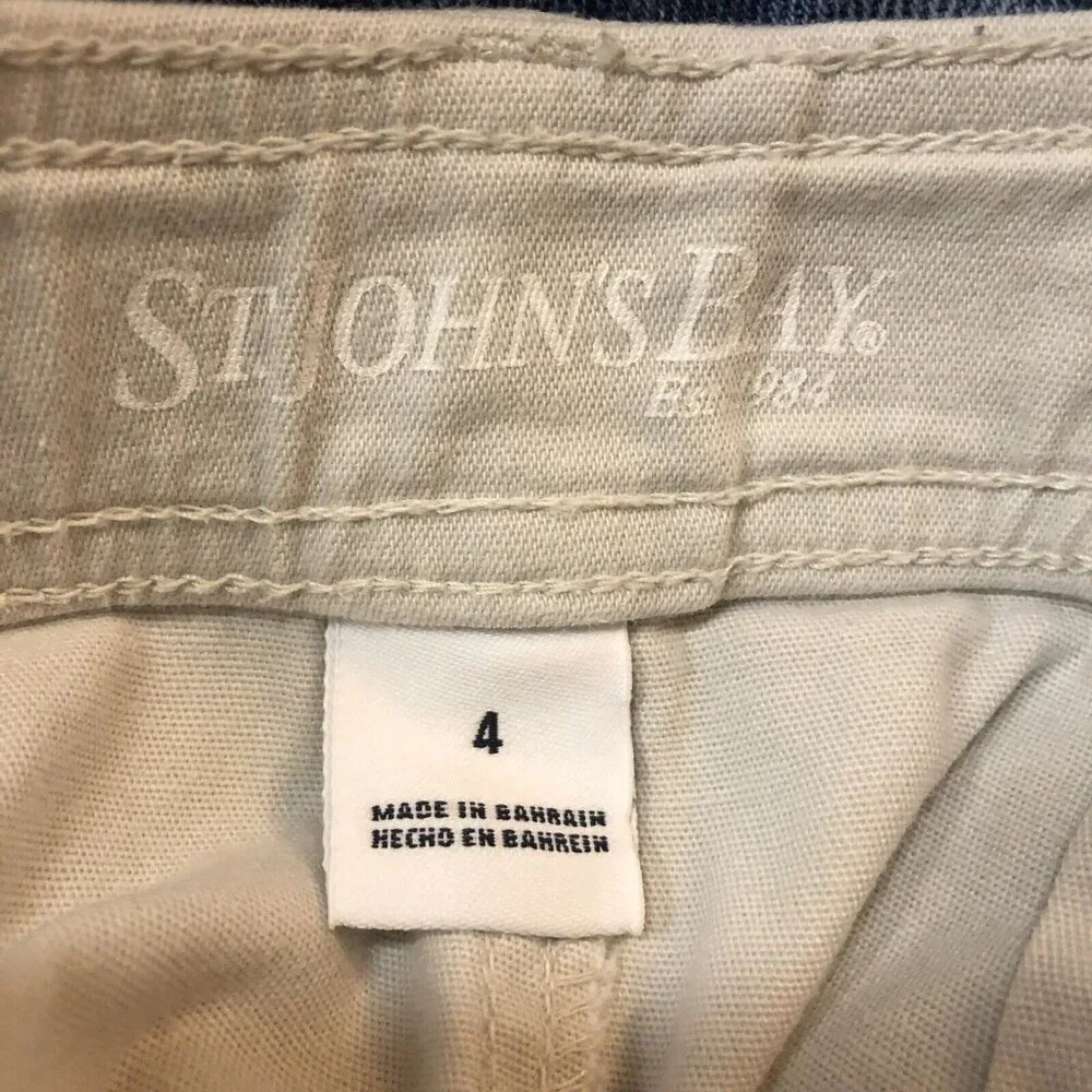 St Johns Bay Walking Shorts Womens 4 Used Casual